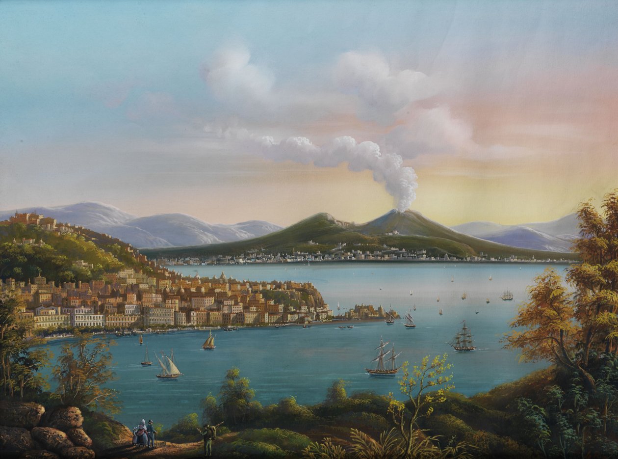 Vista de Nápoles de Enrico La Pira