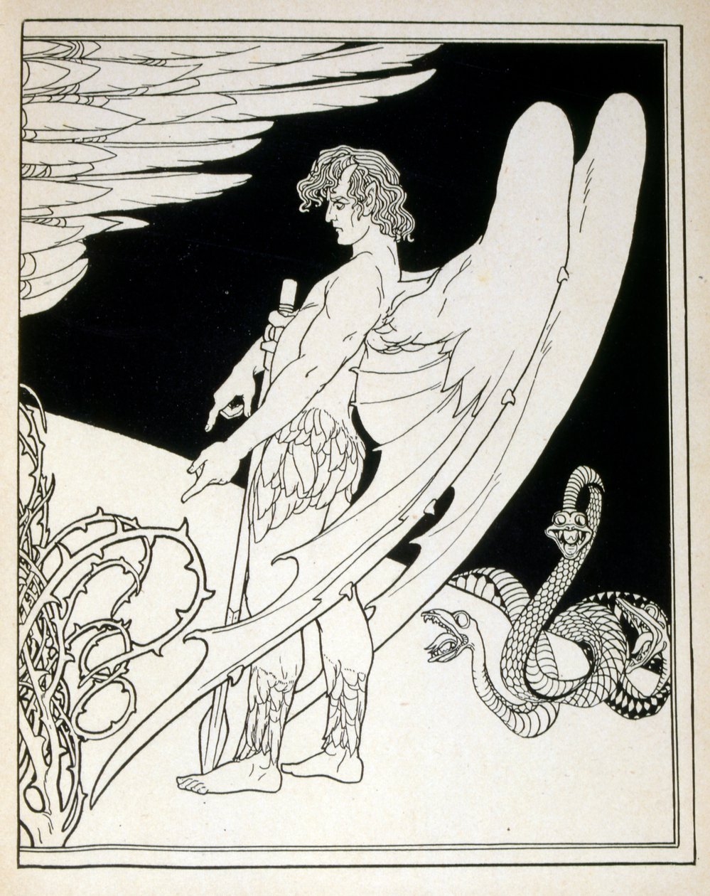 Un ángel gigante del libro Judá ilustrado por Ephraim Moses Lilien de Ephraim Moses Lilien