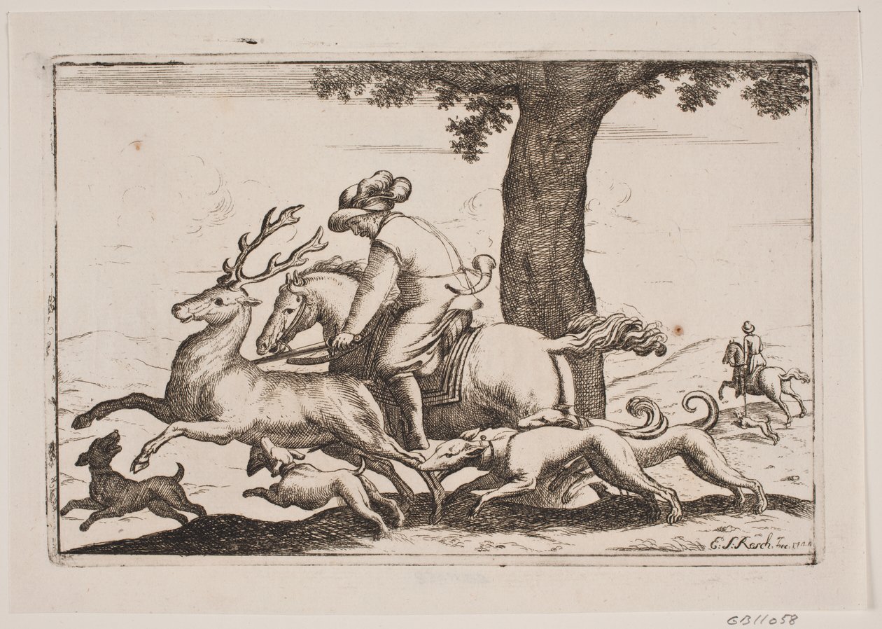 Caza parforce de Erasmus Sigismund Resch