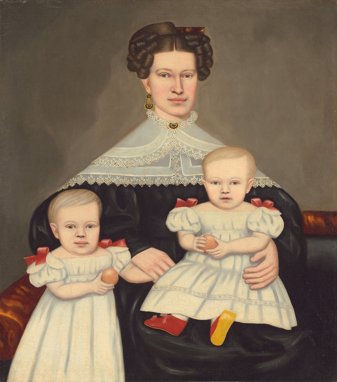 Sra. Paul Smith Palmer y sus gemelos de Erastus Salisbury Field