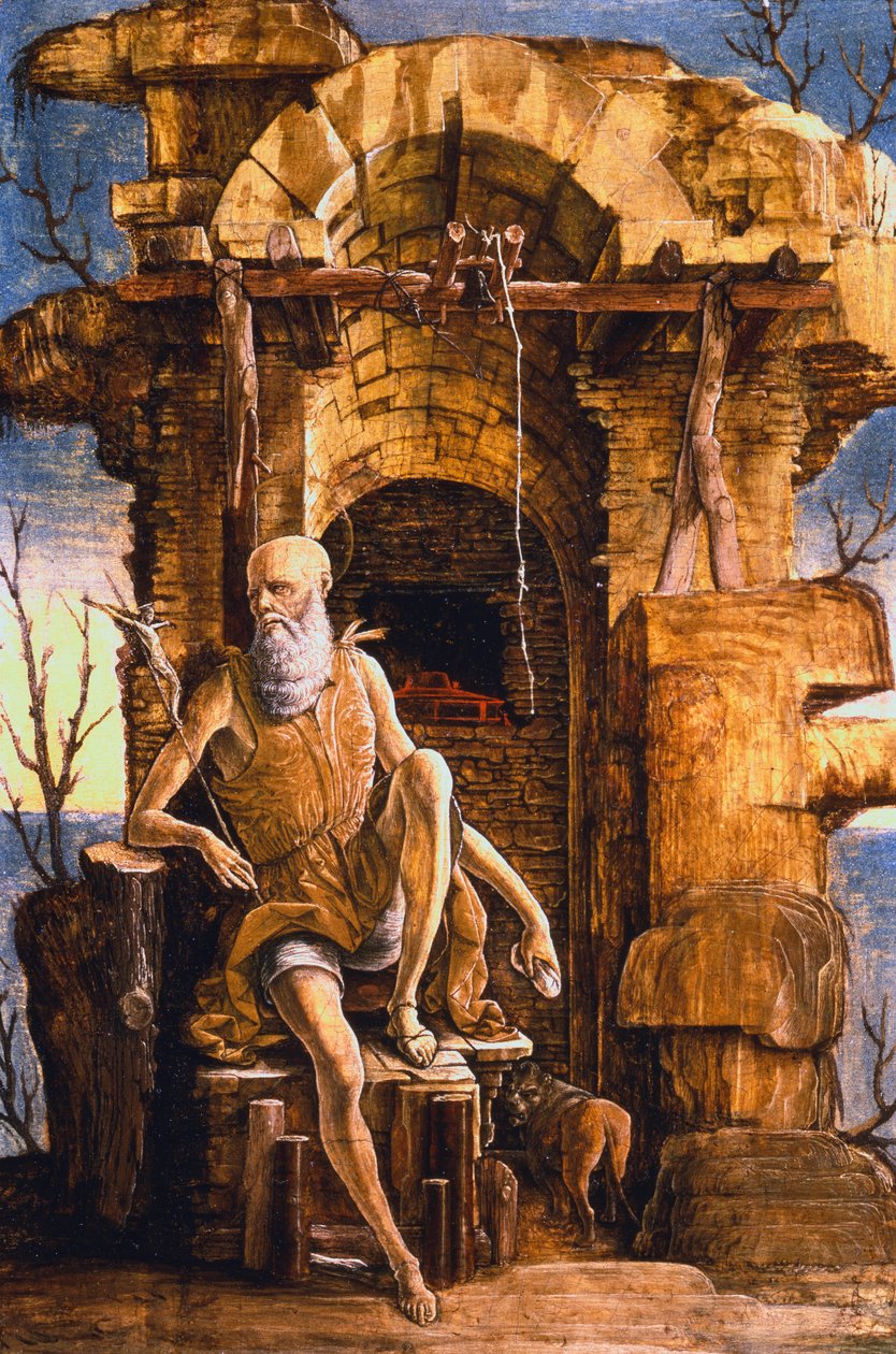 Jerome en el desierto, finales del siglo XV de Ercole de