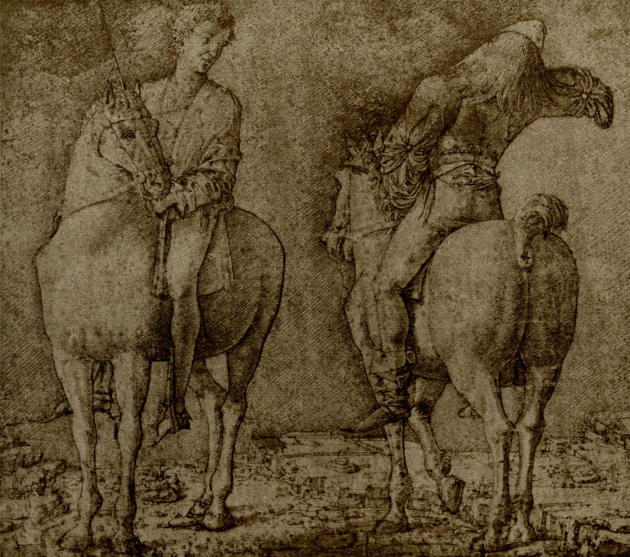 Dos jinetes de Ercole de Roberti