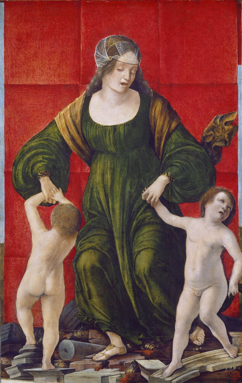 Esposa de Asdrúbal y sus hijos, c.1490-3 de Ercole de Roberti