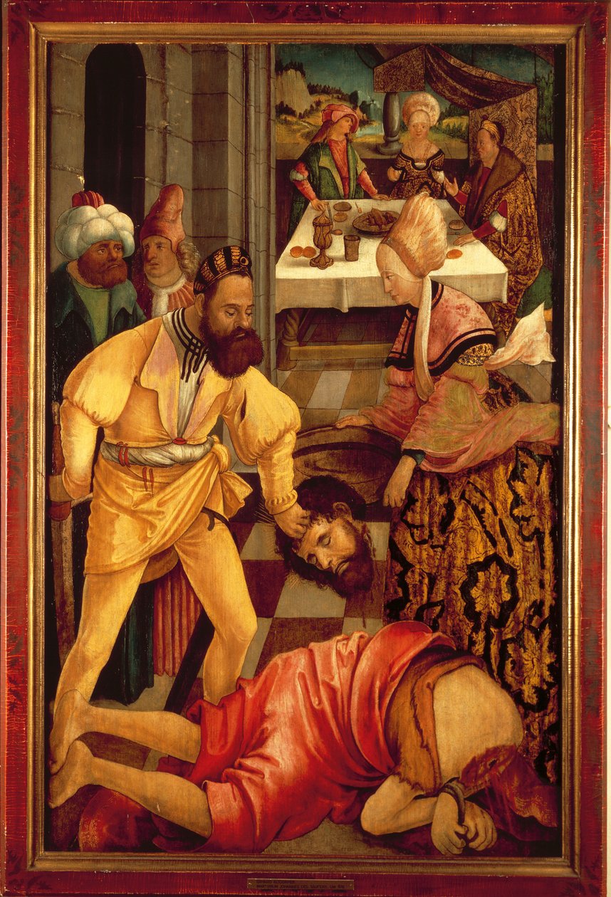 La decapitación de San Juan Bautista (óleo sobre tabla) de Erhard Altdorfer