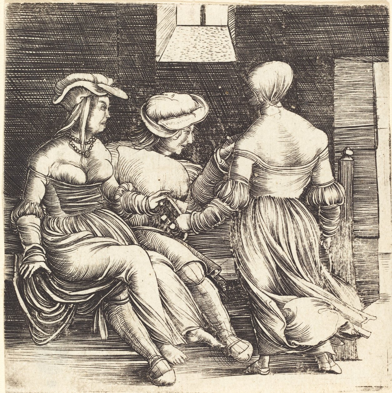 Joven y doncellas de Erhard Altdorfer