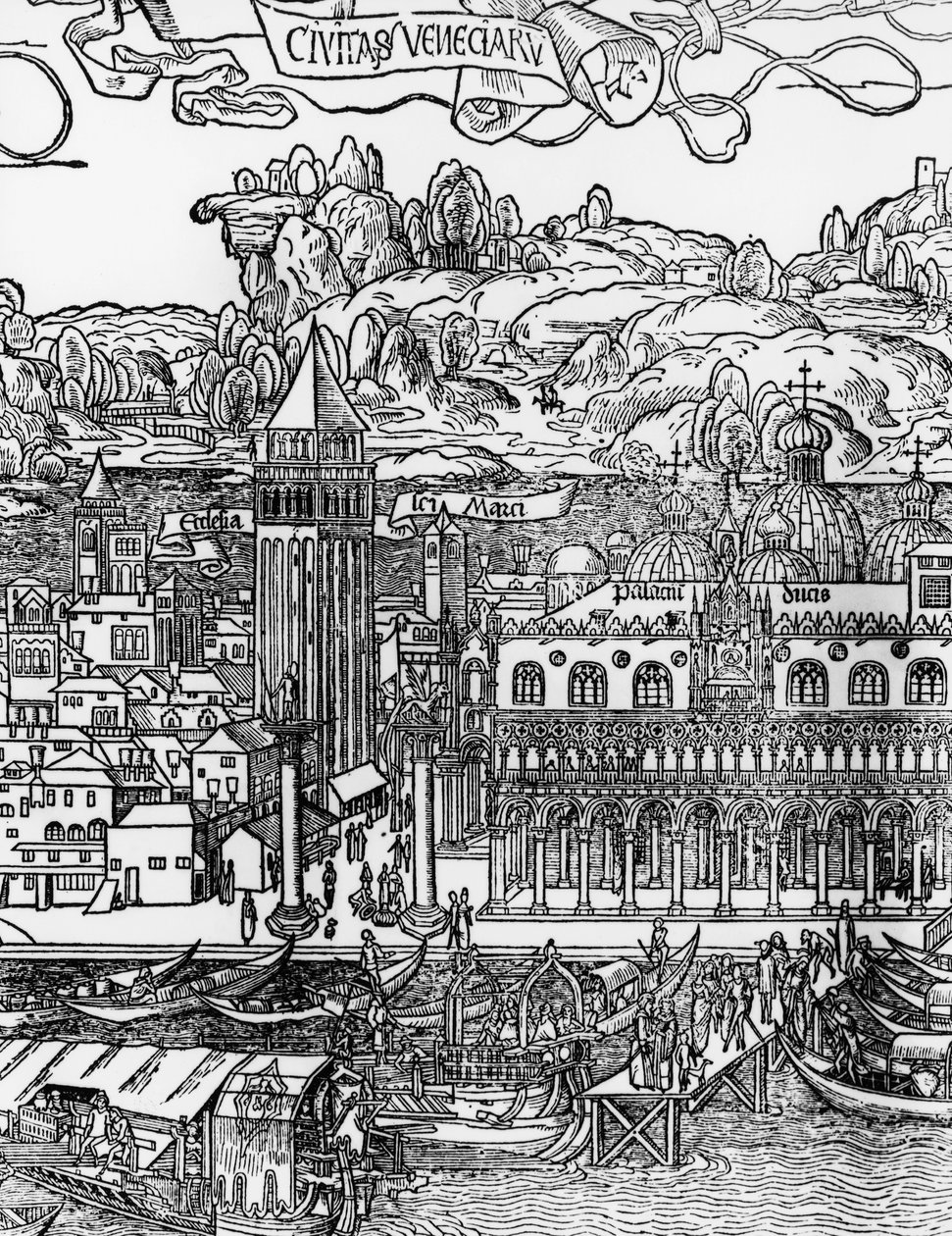 Venecia, xilografía de Erhard Reuwich (1455-1490), Italia de Erhard Reuwich