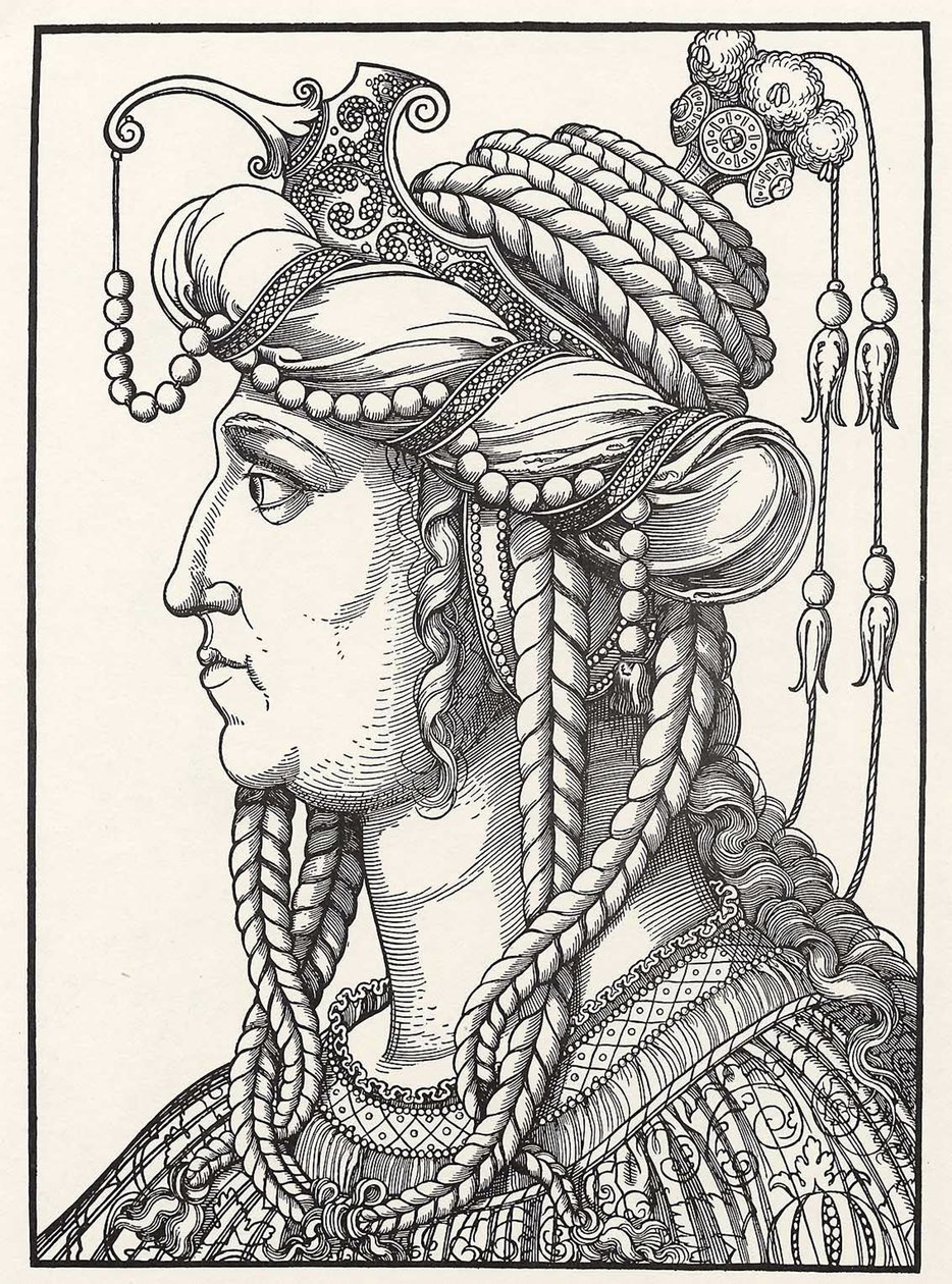 Retrato de la esposa de Solimán el Magnífico de Erhard Schon