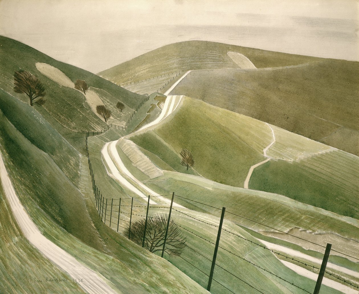 Caminos de tiza de Eric Ravilious