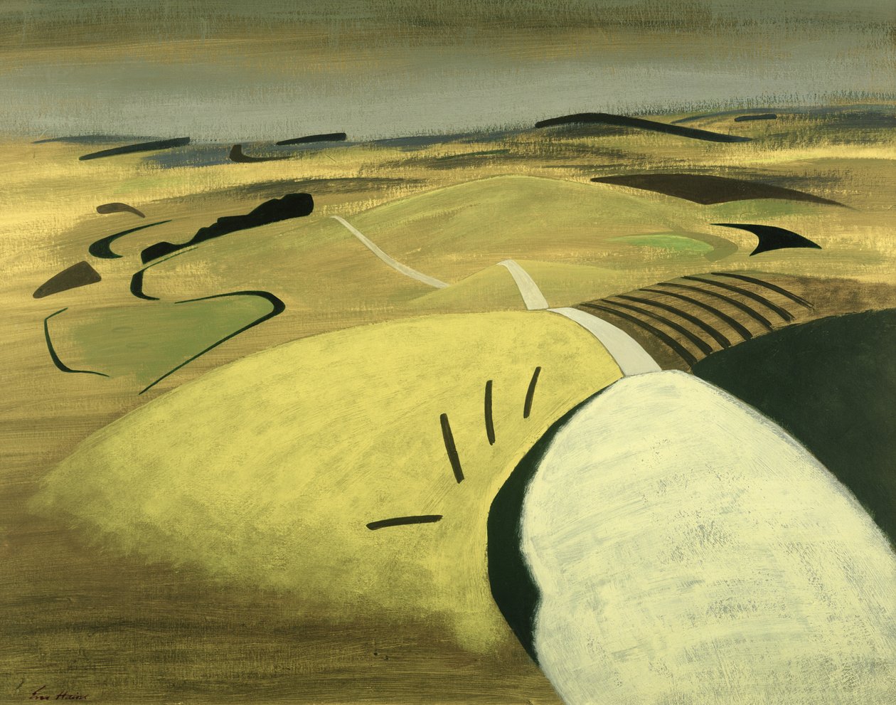 Camino sobre las colinas, 1983 de Eric Contemporary Artist Hains