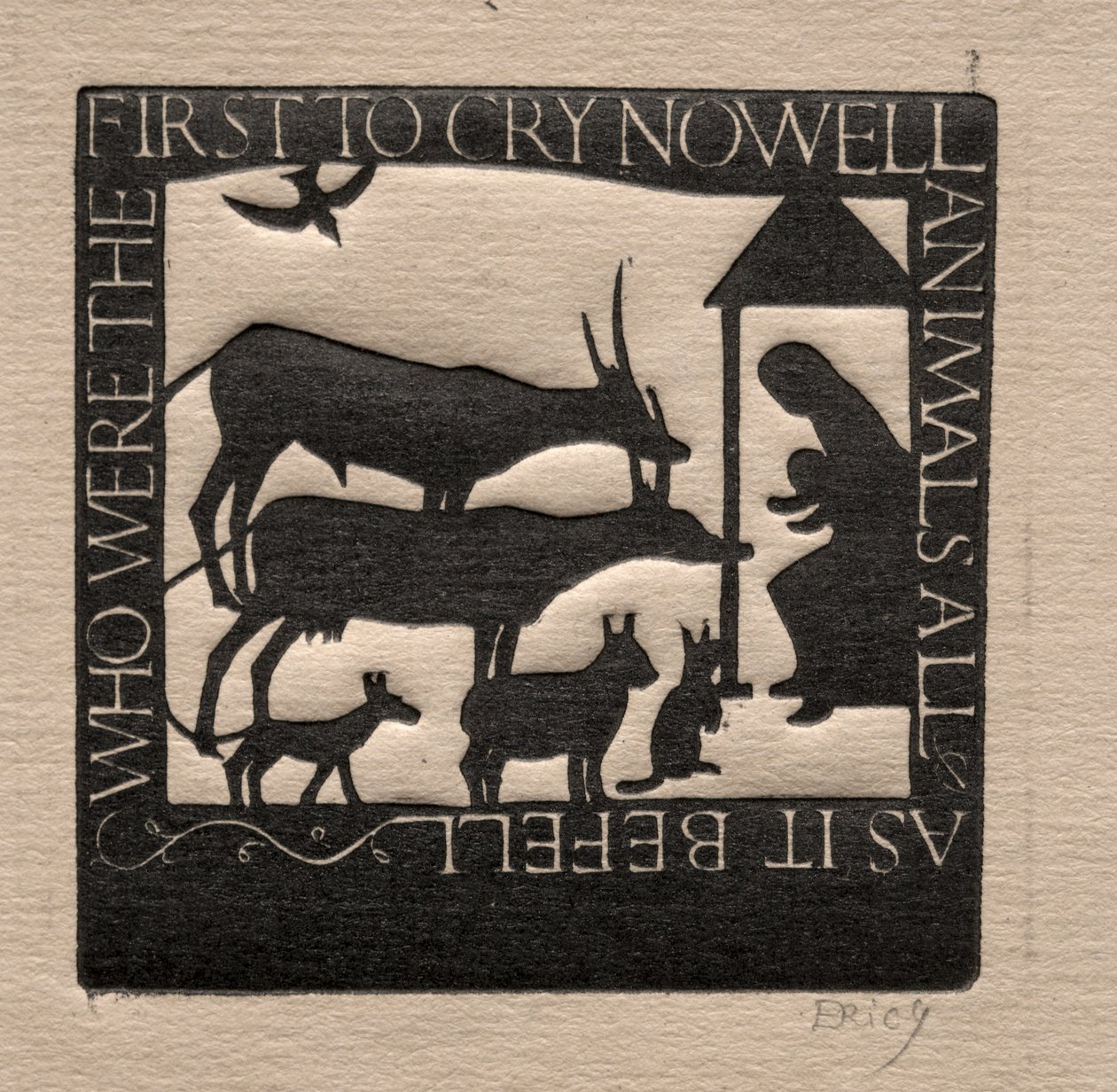 Todos los animales: ¿Quiénes fueron los primeros en gritar Nowell? de Eric Gill