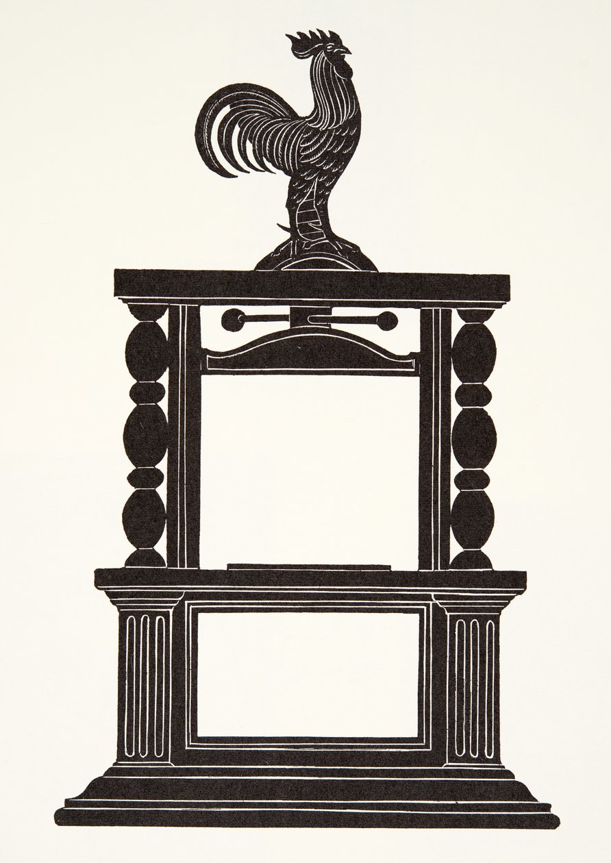 El gallo y la imprenta de Eric Gill