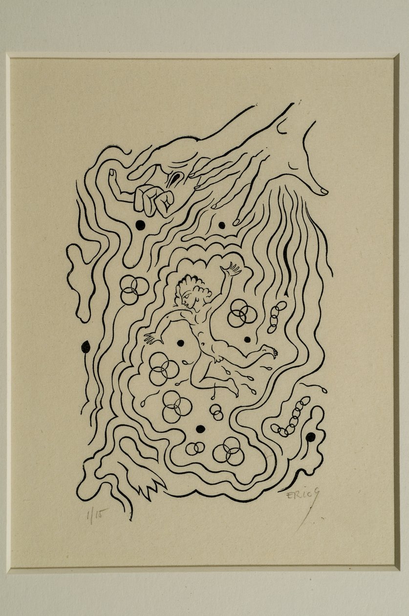 I Am a Small World (xilografía) de Eric Gill