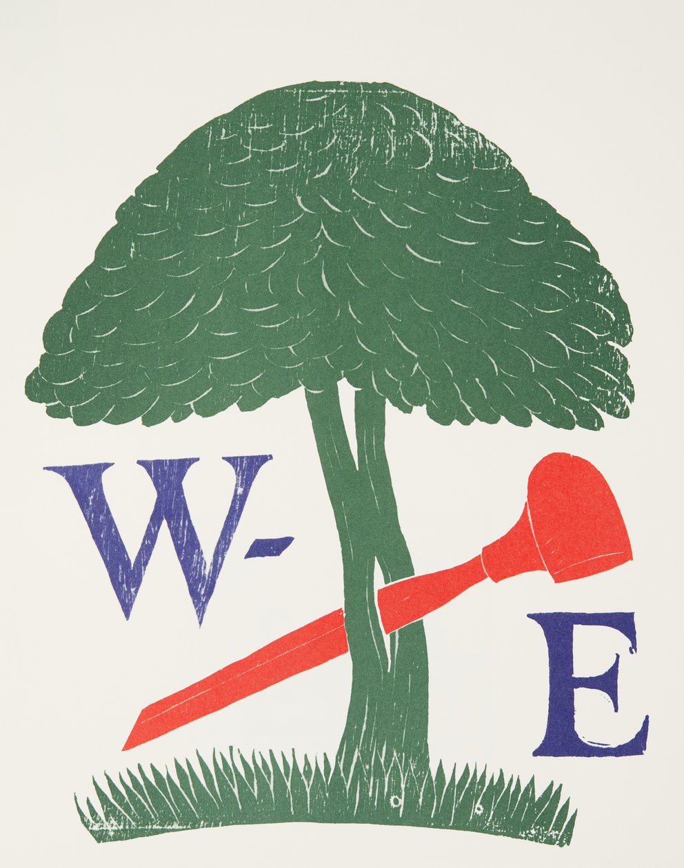 Cartel para la Sociedad de Grabadores de Madera de Eric Gill