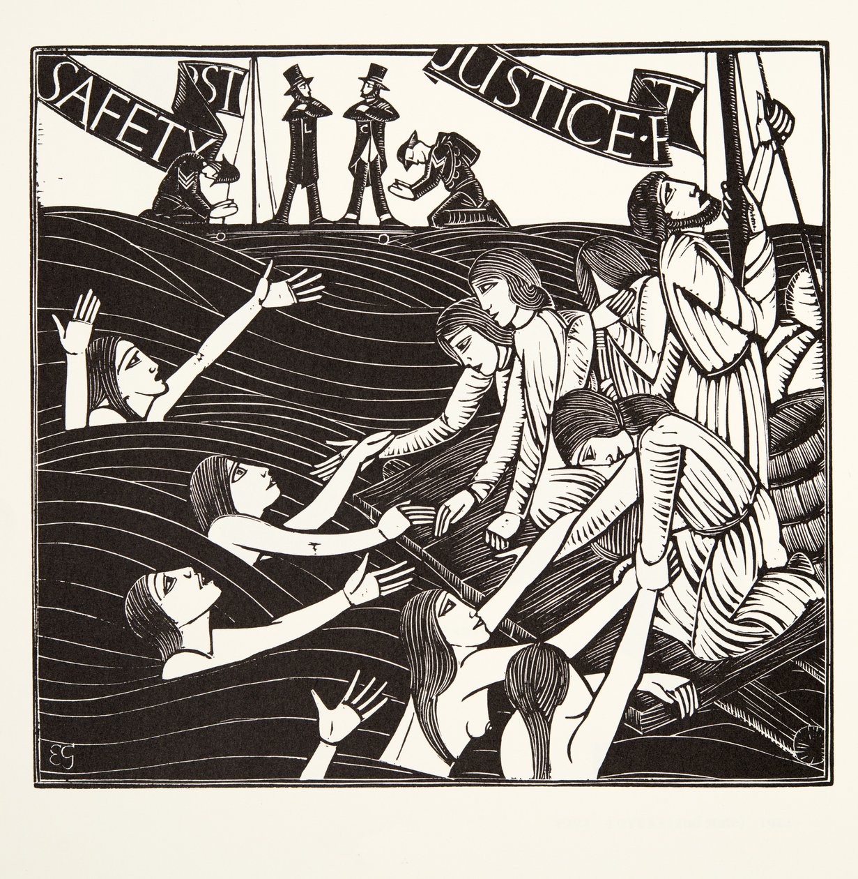 La seguridad ante todo, de "El trabajo de las mujeres de Eric Gill