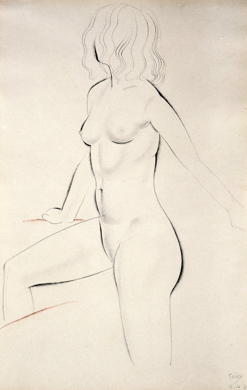 Desnudo femenino de pie de Eric Gill
