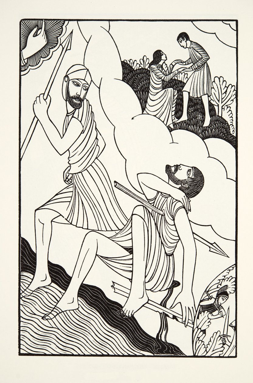 La muerte de Troilo de Eric Gill