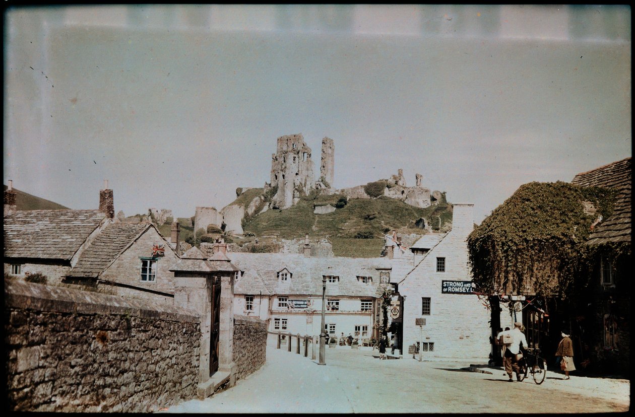 Corfe Castle, Castillo de Corfe, Purbeck, Dorset, Reino Unido de Eric Maybank