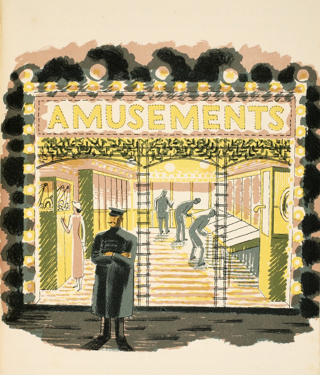 Sala de juegos, ilustración de 