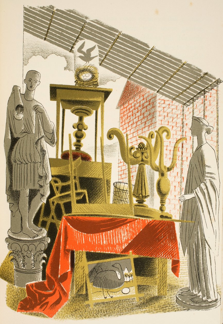 Tienda de antigüedades, ilustración de 
