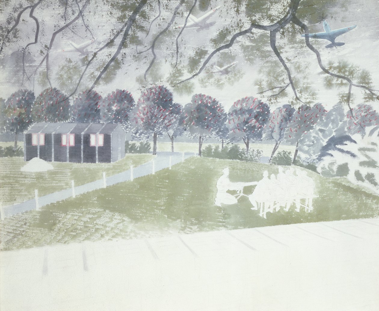 Demostración de un arma de Eric Ravilious