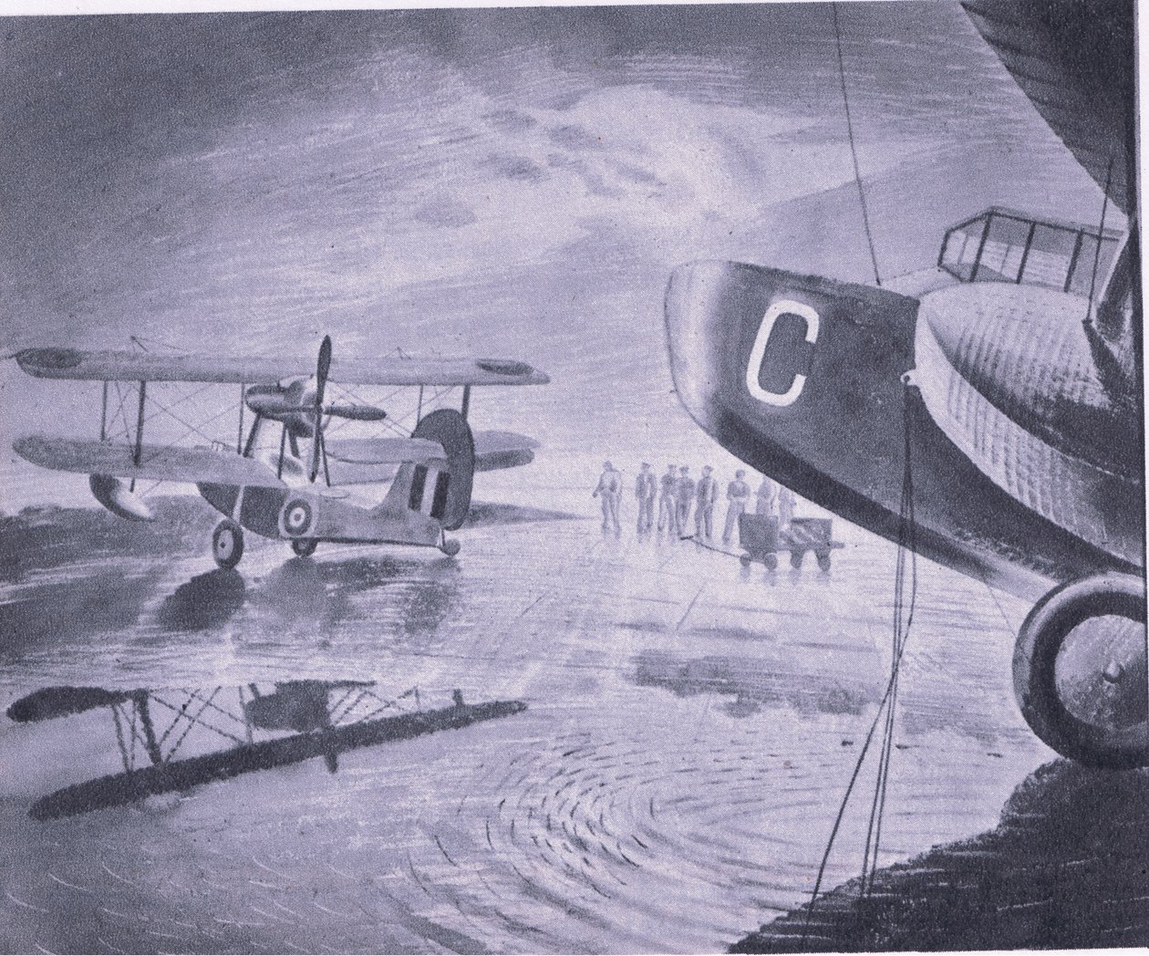 Mañana en el desfile, de Aventura Británica publicado por Collins, 1947 de Eric Ravilious