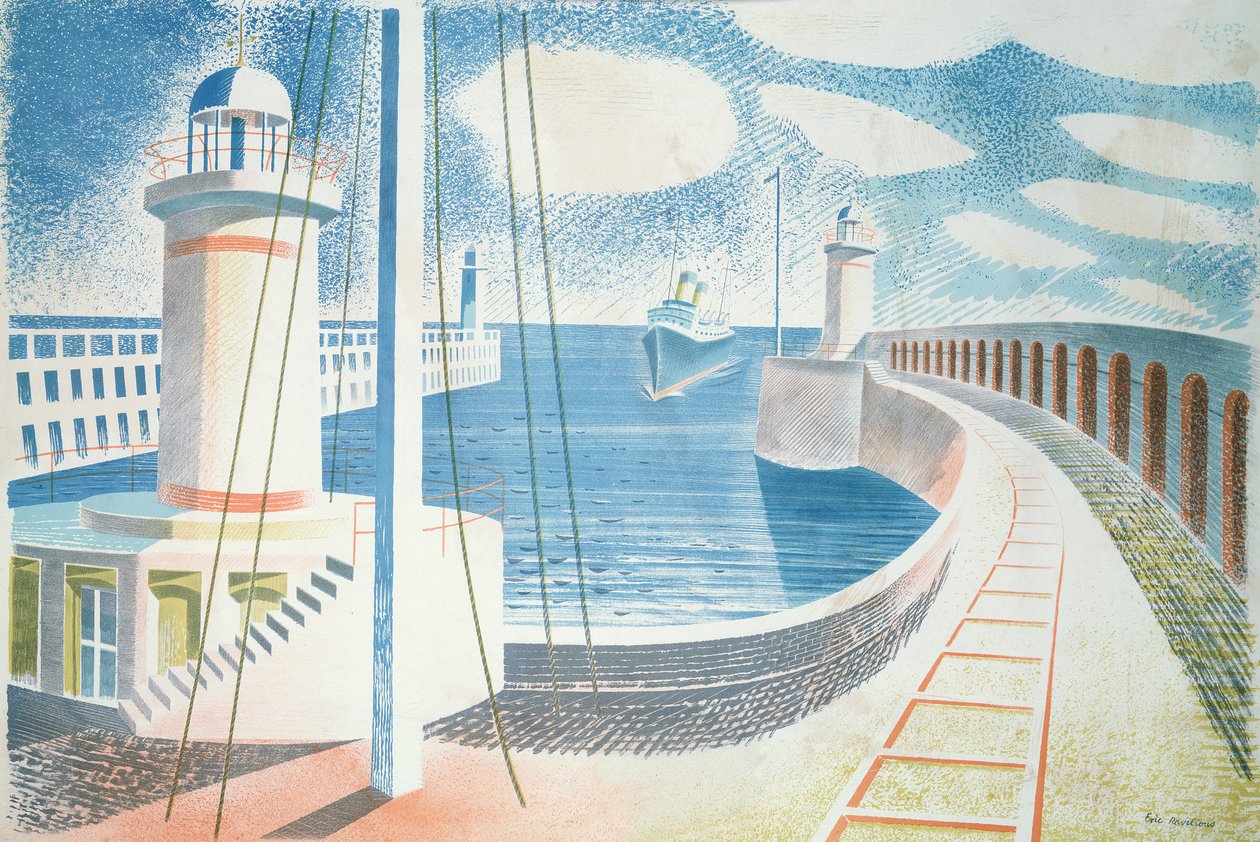 Puerto de Newhaven de Eric Ravilious