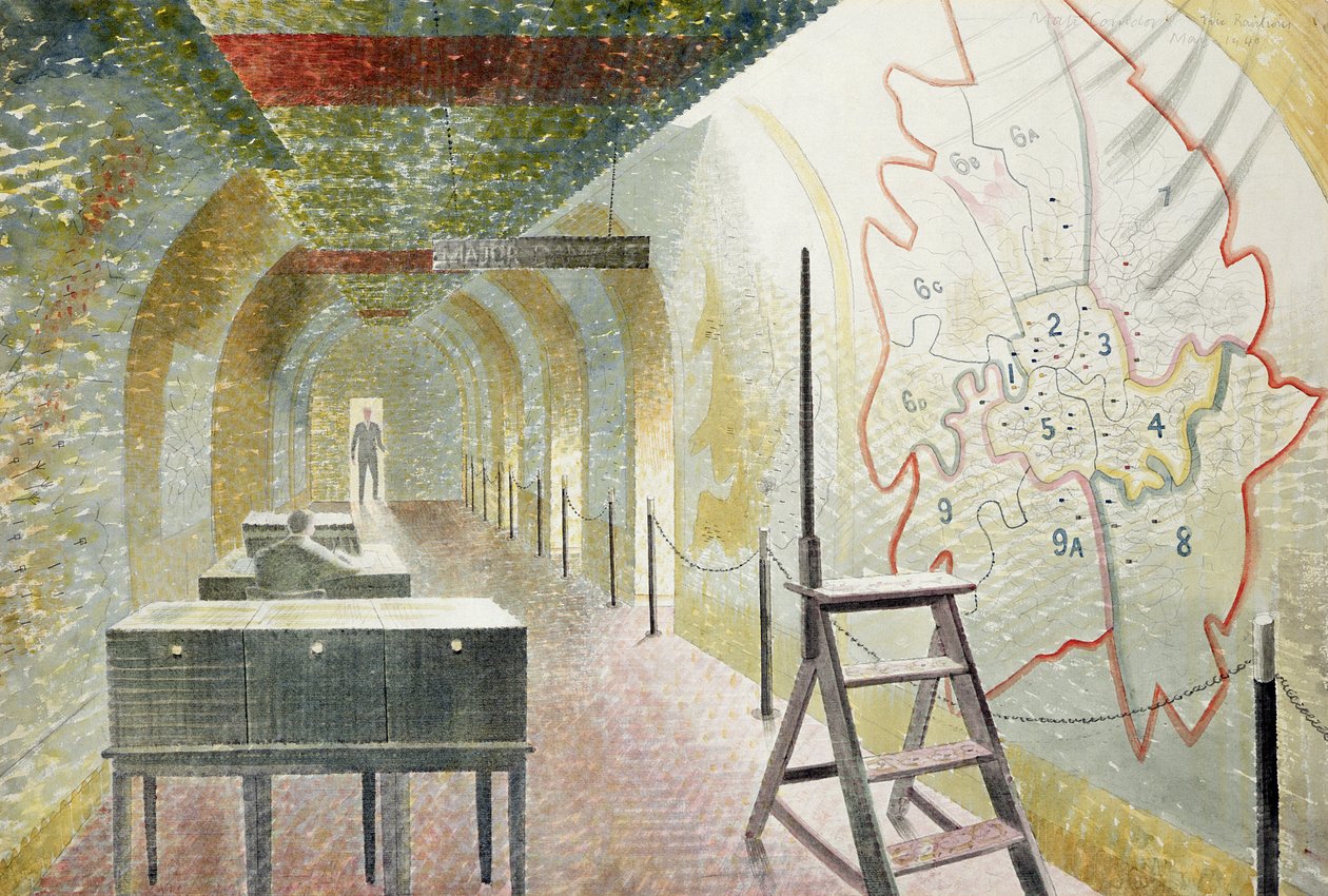 No 1 Pasillo del Mapa de Eric Ravilious