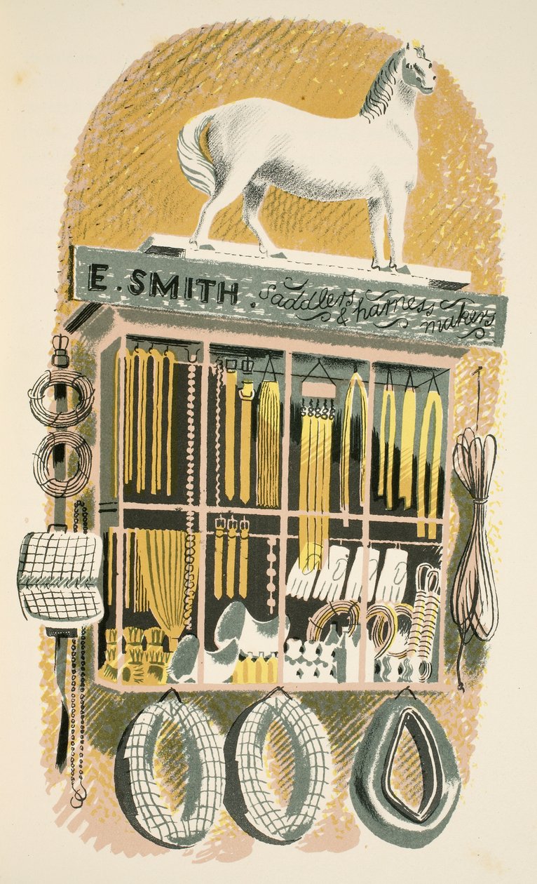 Sillero y fabricante de arneses, ilustración de 