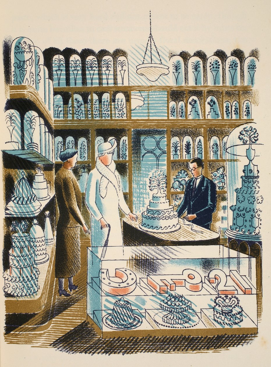 Pastel de bodas, ilustración de 