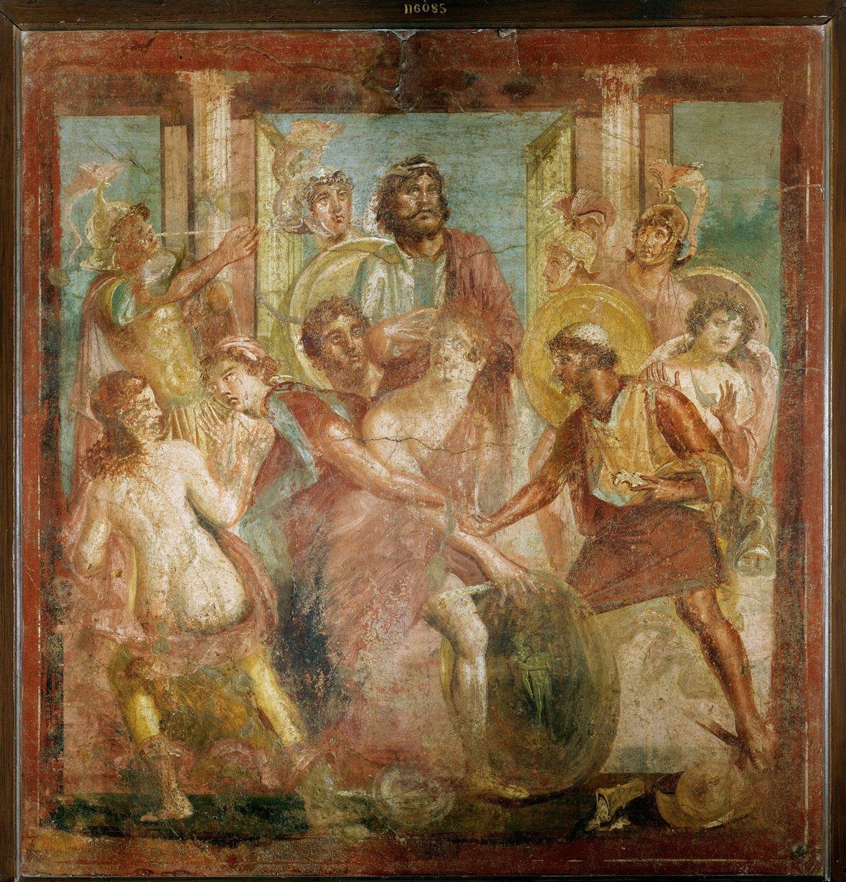 Aquiles descubierto por Ulises entre las hijas de Licomedes en Skyros de Erich Lessing