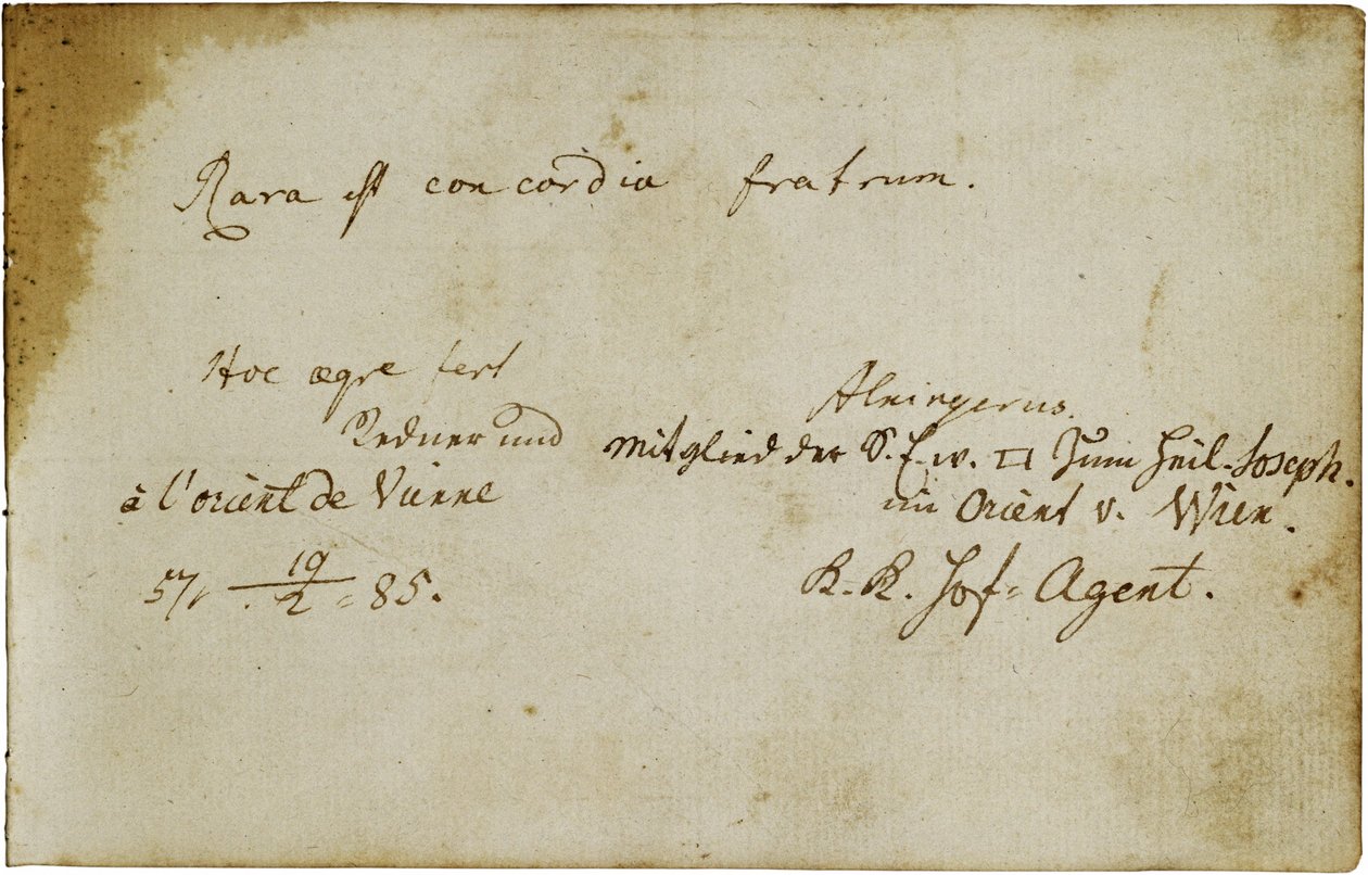 Álbum para un masón (Johann Georg Kronauer) de Erich Lessing