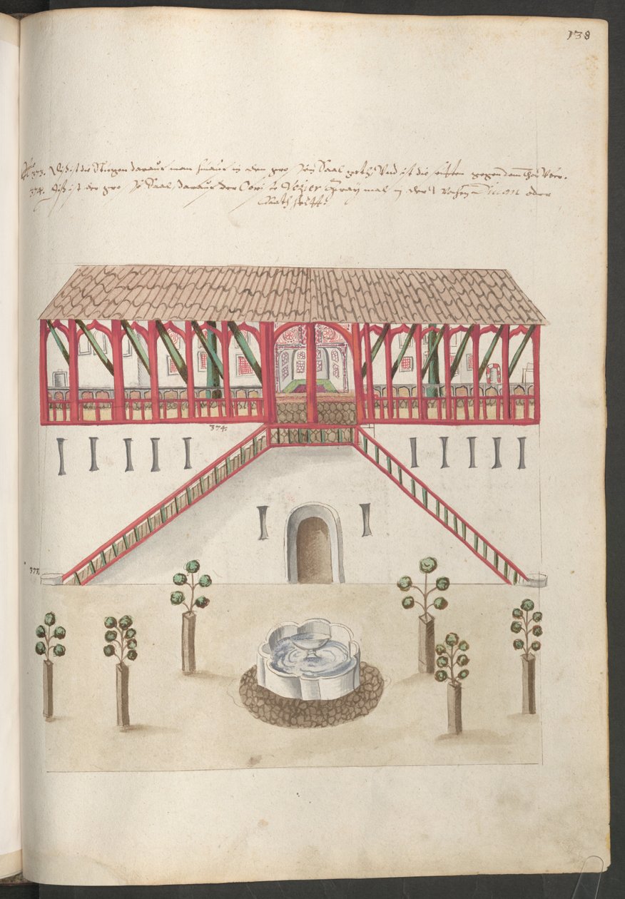 Edificios de Constantinopla, patio del palacio, ala central de Erich Lessing