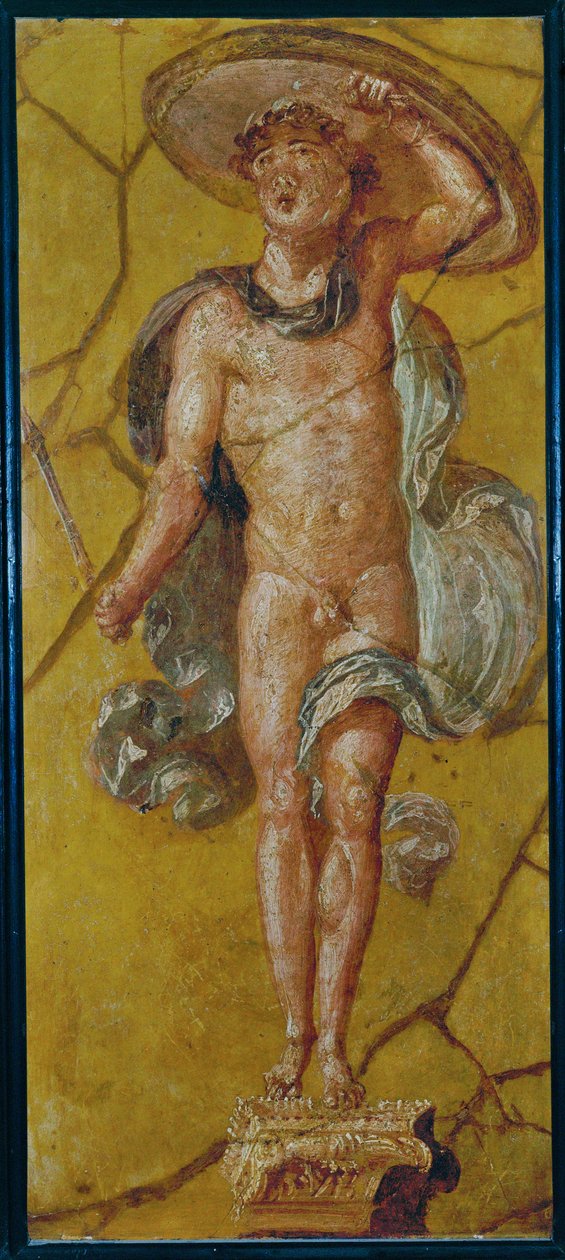 Portador de flores, Pompeya, Italia (fresco) de Erich Lessing