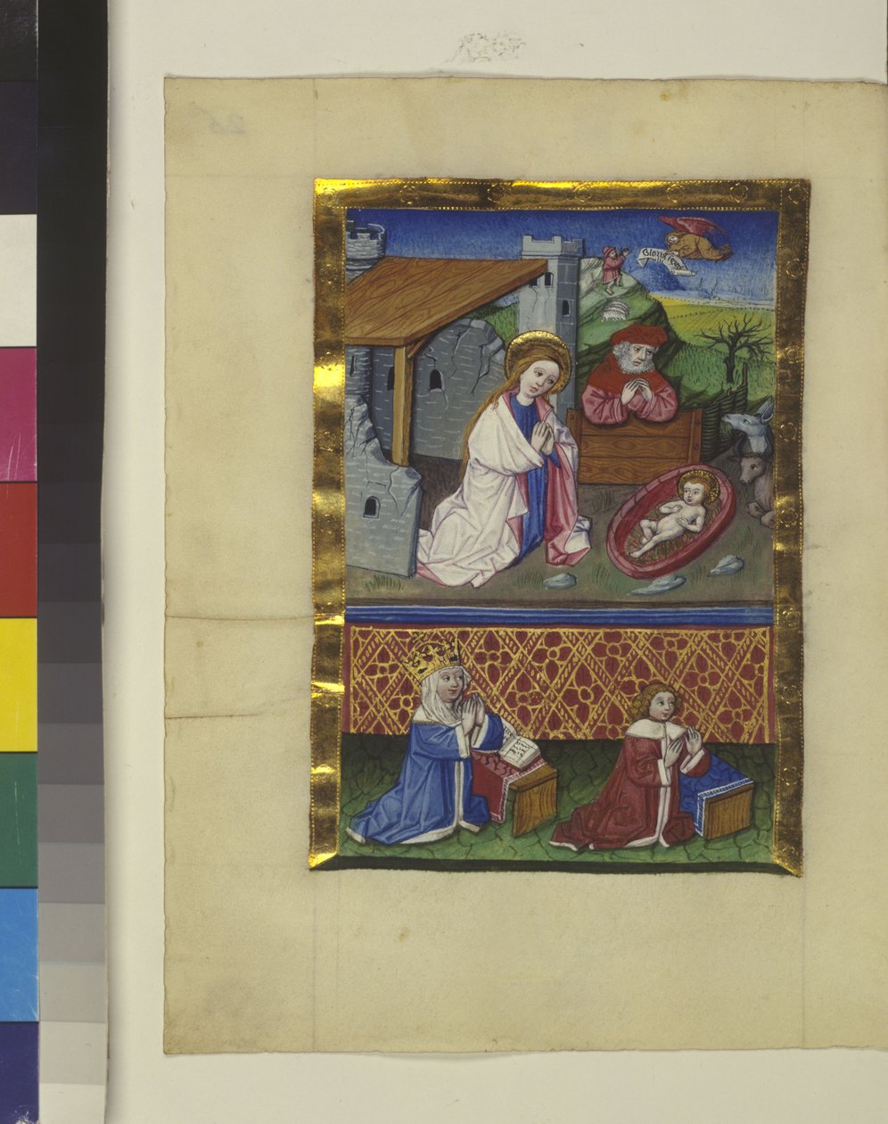 Página completa: miniatura, c.1464 (pintura al temple) de Erich Lessing