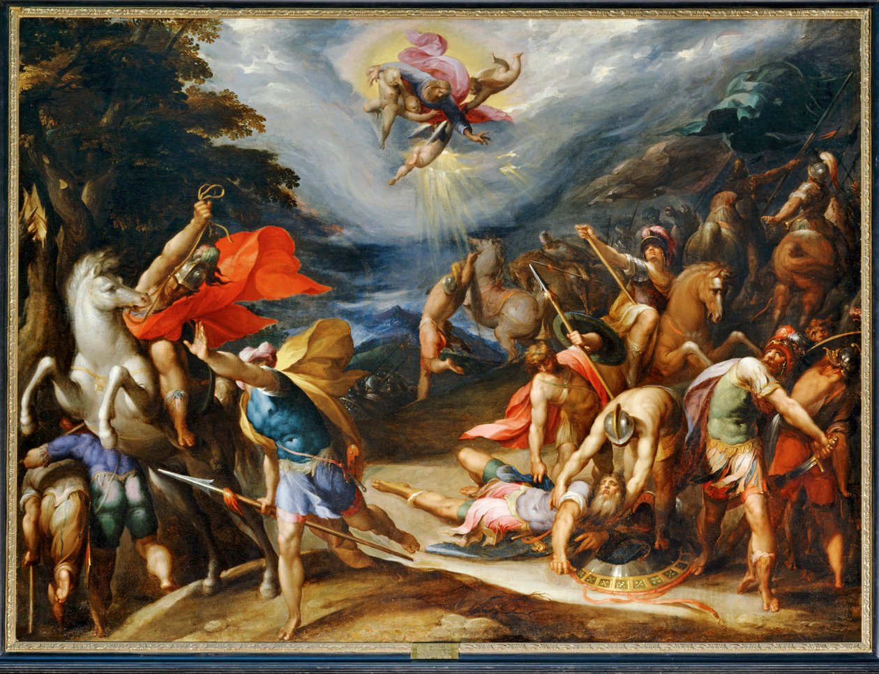 La conversión de San Pablo en el camino de Damasco ... de Erich Lessing