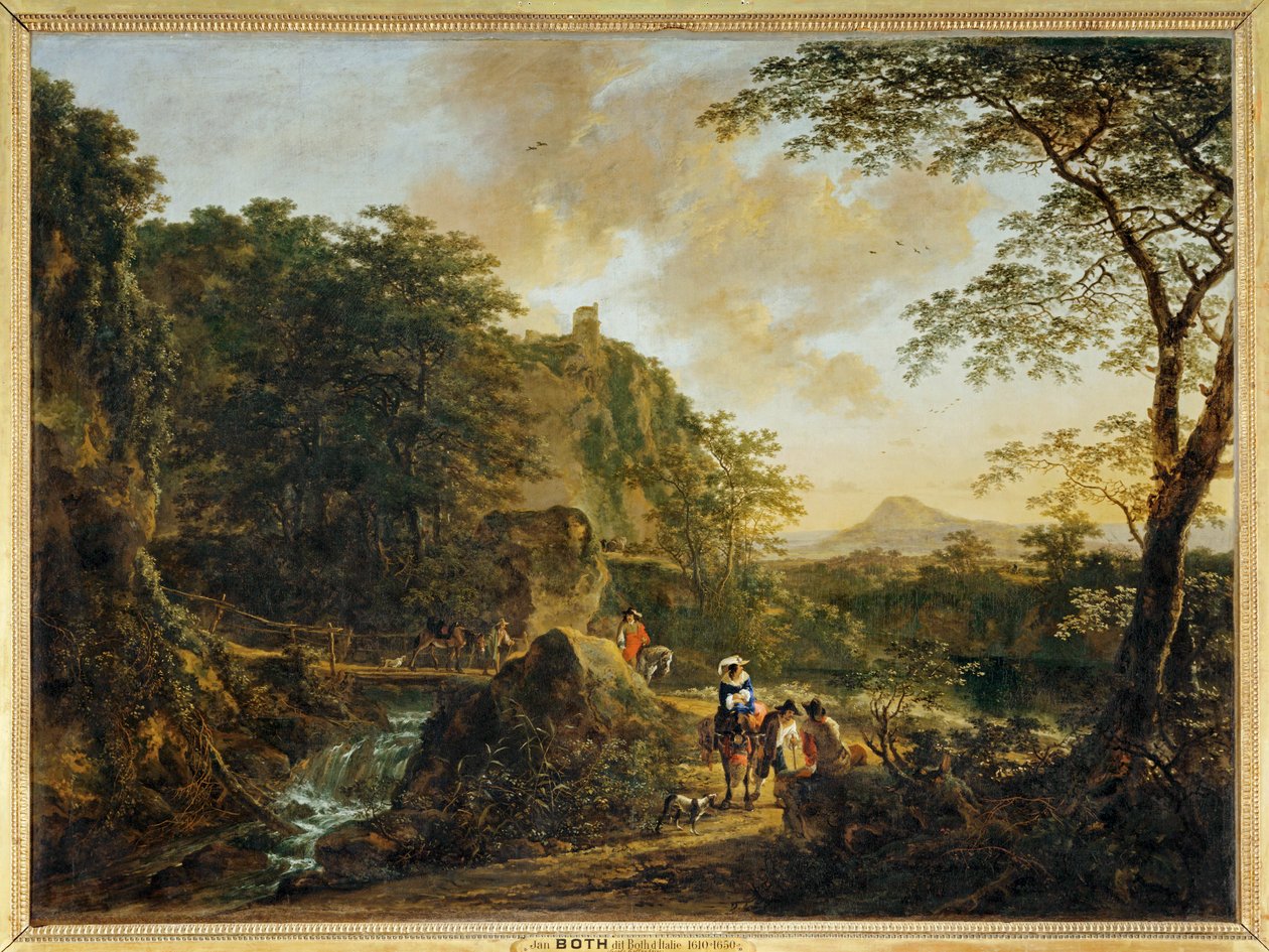 Paisaje con viajeros ... de Erich Lessing