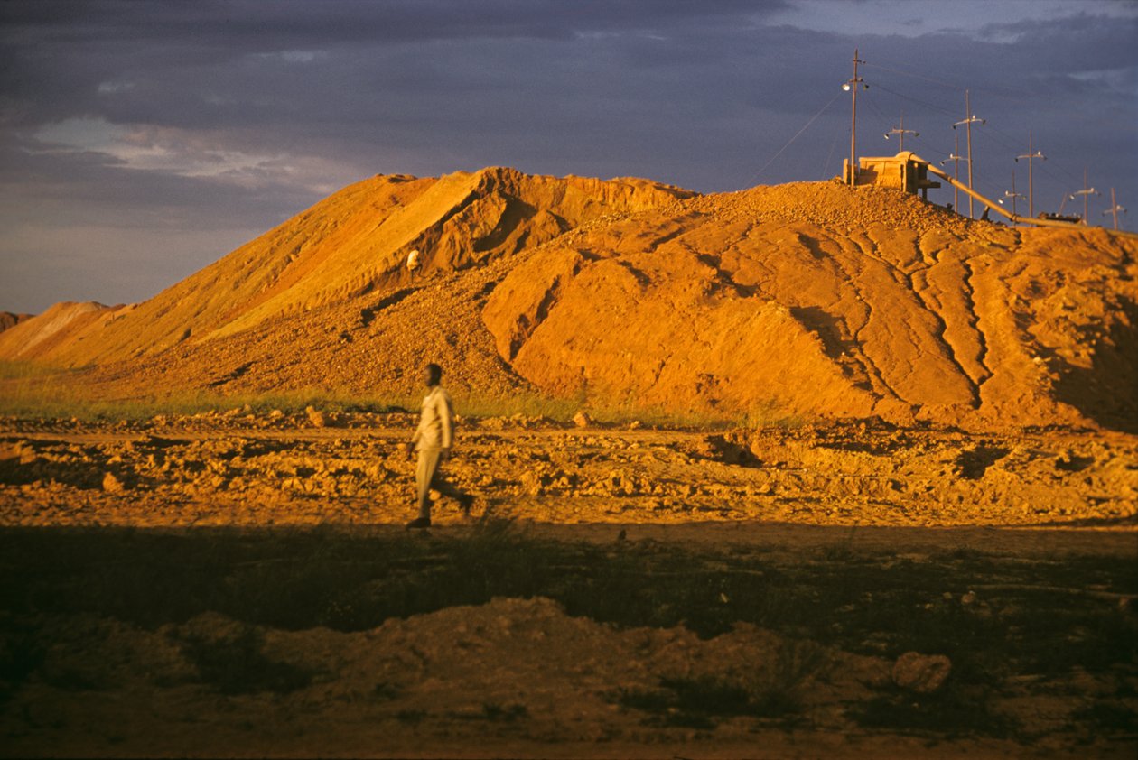 Mina de estaño en la meseta de Jos, Nigeria, África de Erich Lessing