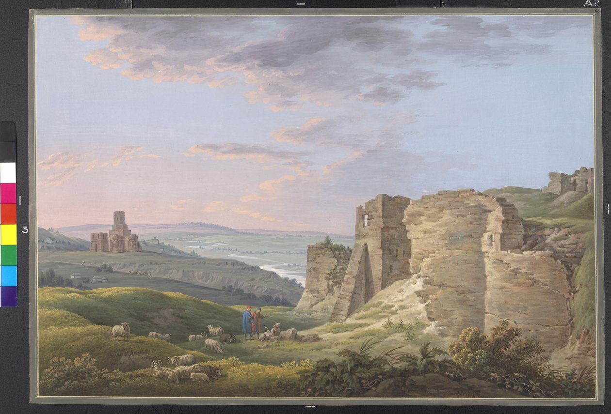 Vista del castillo de Suczawa en Bucovina, distrito de Czernowitz de Erich Lessing