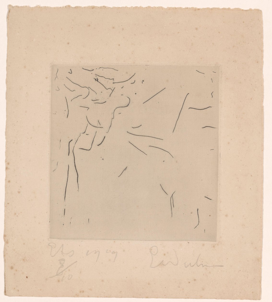 Composición abstracta de Erich Wichmann (signed by artist)