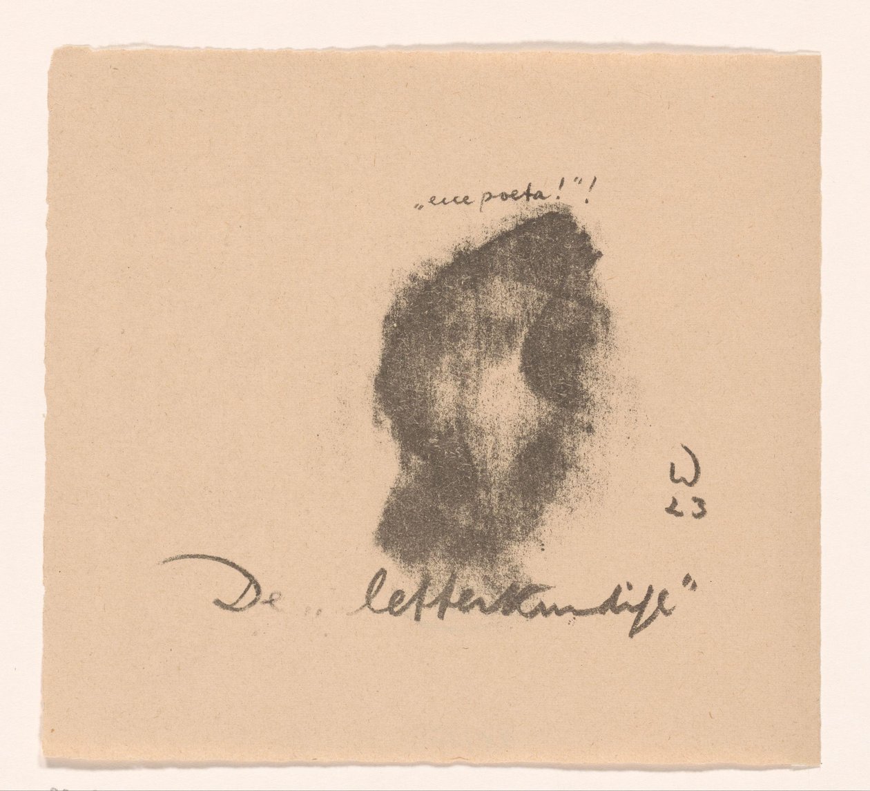 El hombre de las letras (título original en el objeto)
Idealistas II y otras Kanttekeningen (título original de la serie) de Erich Wichmann