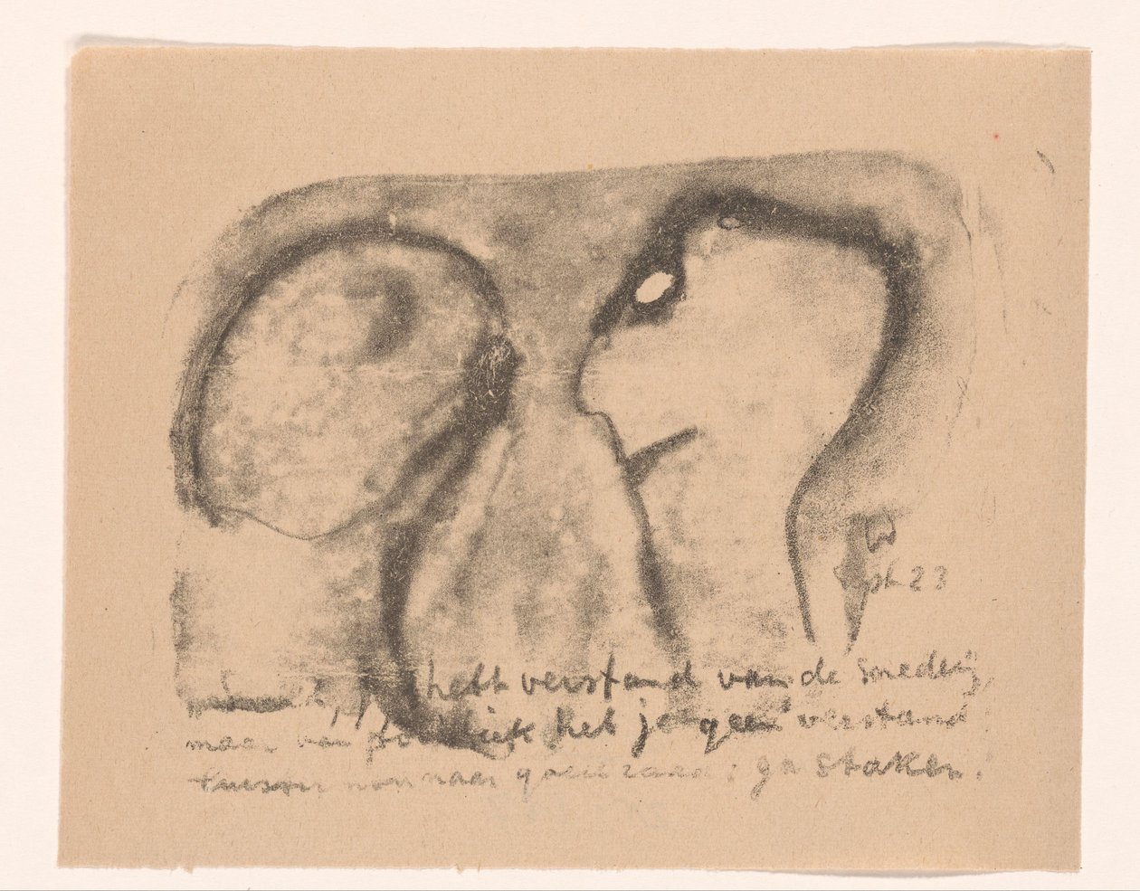Dos figuras abstractas
Idealistas II y otras Kanttekeningen (título original de la serie) de Erich Wichmann