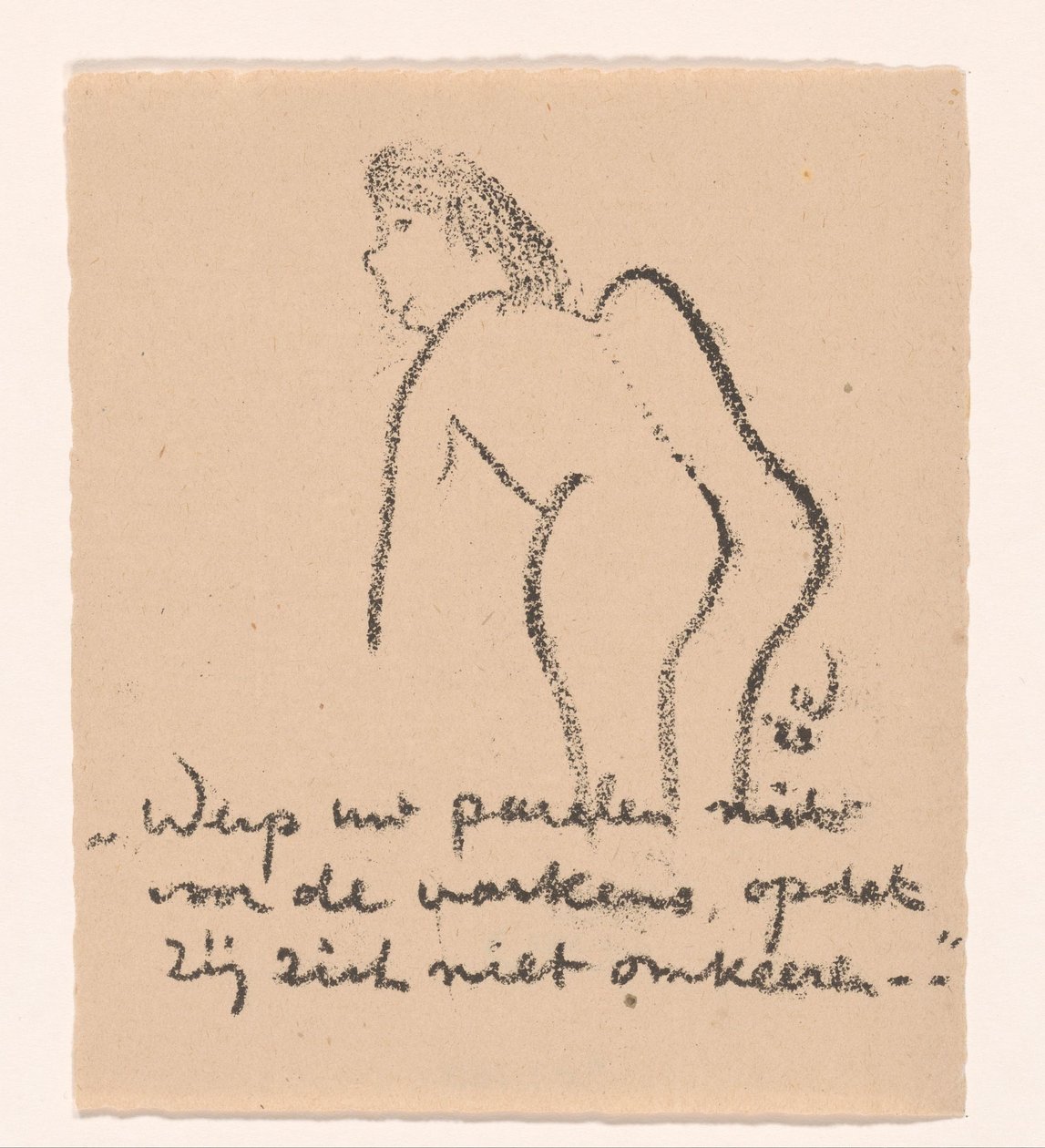Figura desnuda encorvada
Idealistas II y otros cánticos (título original de la serie) de Erich Wichmann