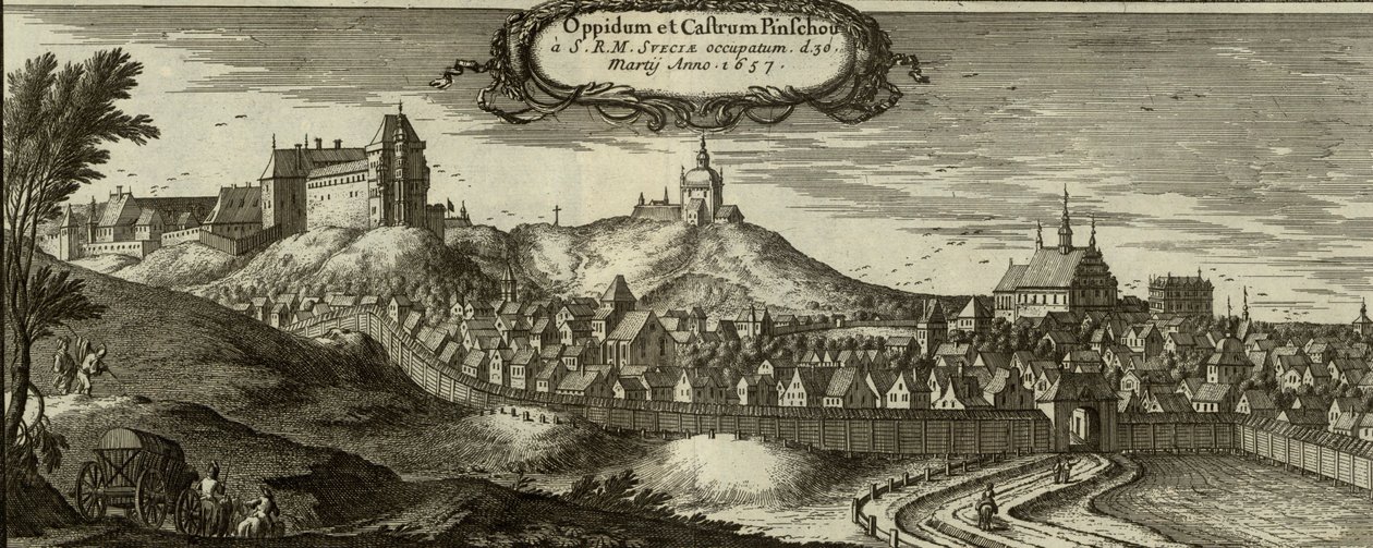Panorama de Pińczów de Erik Dahlbergh