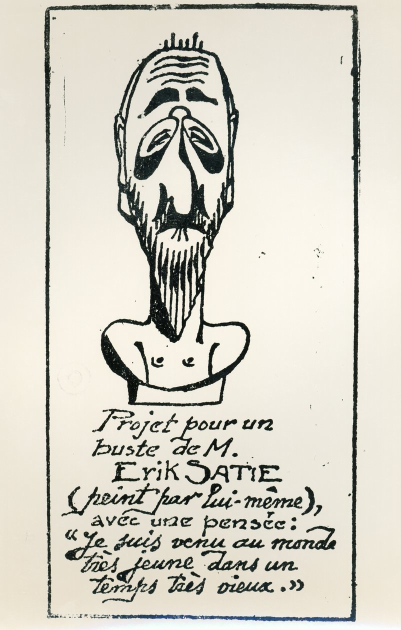 Autorretrato, principios del siglo XX de Erik Satie