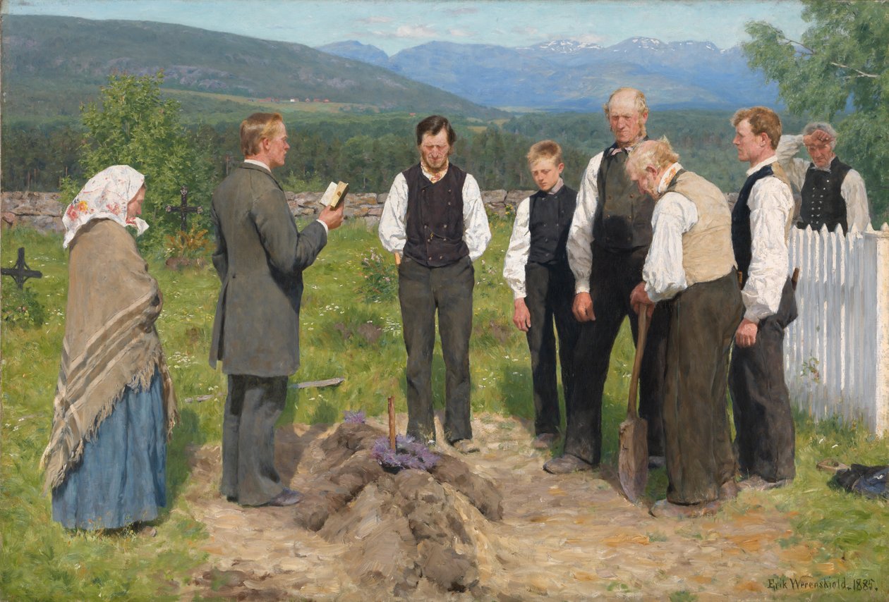Entierro campesino de Erik Theodor Werenskiold