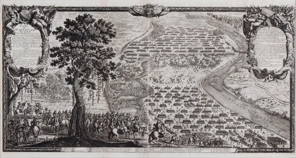 La batalla de Varsovia en julio de 1656 de Erik Dahlbergh