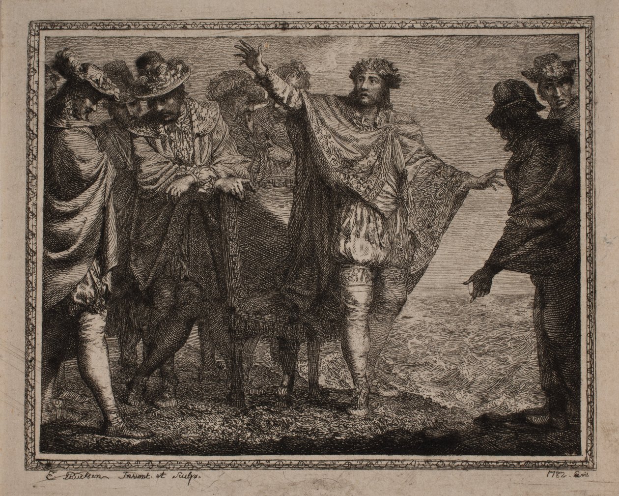 Canuto el Grande y sus cortesanos de Erik Pauelsen