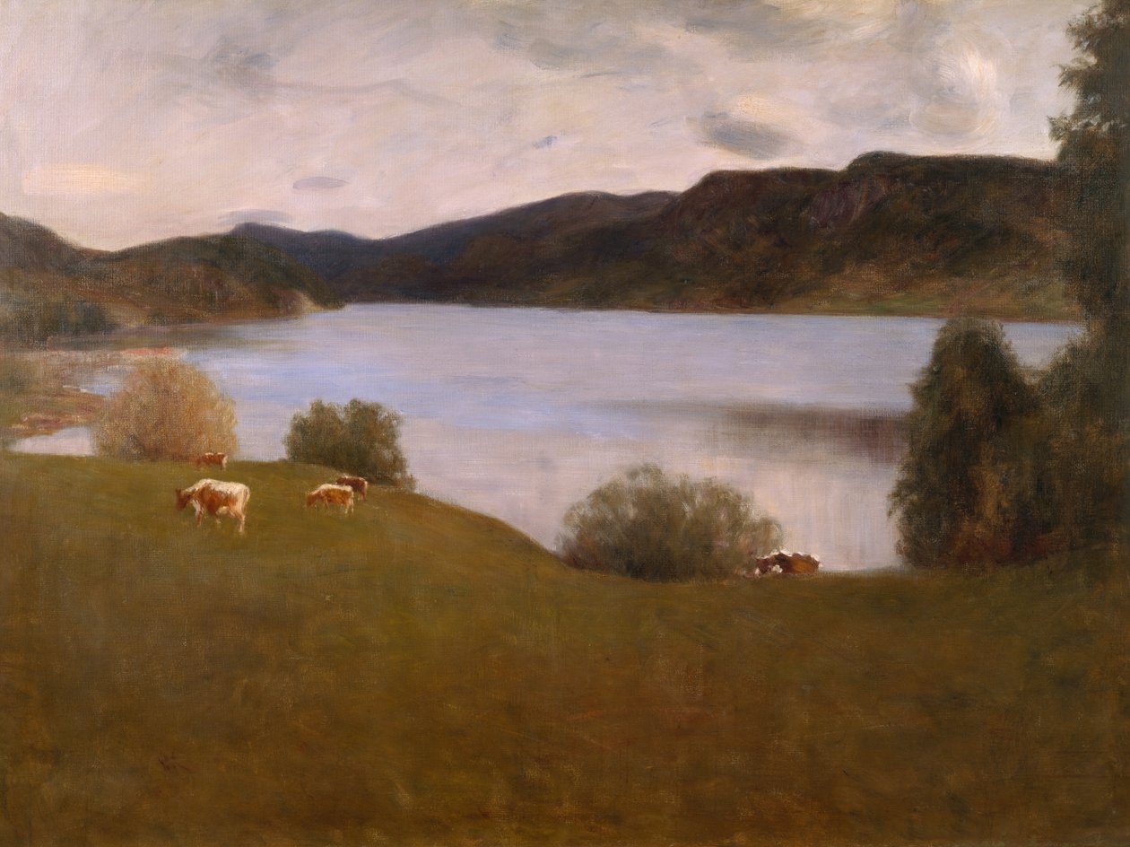 Paisaje nocturno desde Kviteseid de Erik Theodor Werenskiold