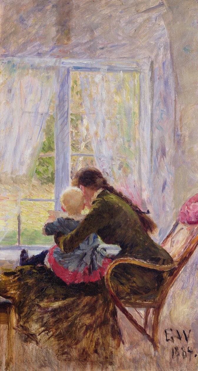 tu y bebe de Erik Theodor Werenskiold