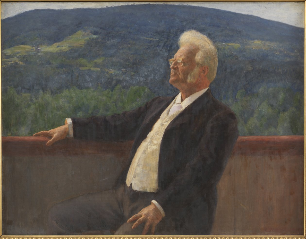 Retrato de Bjørnstjerne Bjørnson de Erik Theodor Werenskiold